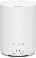 ASAKUKI Essential Oil Diffuser for Home, 300 ml Humidifier with Automatic Shut-Off, Quiet Aromatherapy Diffuser with 7 LED Lights for Living Room, Kitchen, Bedroom, Hotel - Pure White