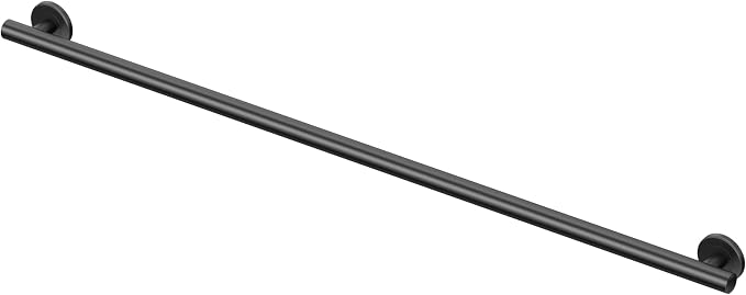 Gatco 896MX Latitude II Grab Bar, 48 Inch, Matte Black/ADA Compliant Wall Mount Stainless Steel 48" Safety Grab Bar for Bathroom