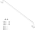 White Shower Grab Bar w/Anti-Slip Knurled Grip 36 Inch, Zepolu Stainless Steel Bathroom Handicap Grab Bars, Safety Bar Balanced Handrail, Handicap Injury Elderly Senior Assist Support Shower Handle