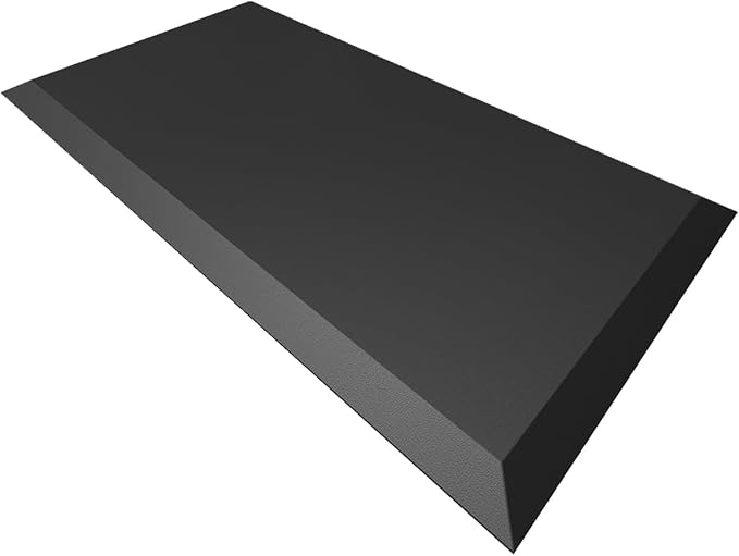1" Extra Thick Anti Fatigue Floor Mat, 30" L x 17" W Kitchen Mat, Standing Desk Mat – Comfort at Home, Office, Garage (Black)