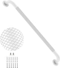 32 Inch White Grab Bars for Shower with Anti-Slip Knurled Grip,YuanDe Stainless Steel Bathroom Grab Bars, Shower Handrail Support, Handicap Elderly Balance Assist Handles