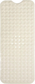 ENKOSI Bath Mat - Large Non Slip Bathtub & Shower Mat - Extra Long 40 x 16 Inch Bathroom Mats for Tub Nonslip Anti Slip Bathmats (40x16 Pearl White 1-Pack)