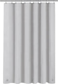 Barossa Design Shower Curtain Liner - Premium PEVA, BPA & PVC Free, No Chemical Smell, Lightweight Standard Size Shower Curtain with 3 Magnets, Metal Grommets -Silver Gray
