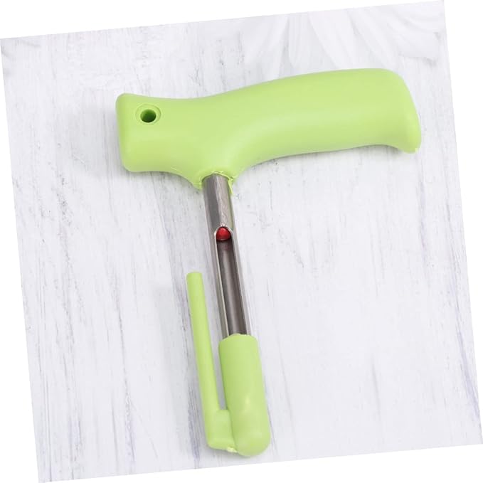 Stainless Steel Coconut Opener Tool with Unique Design for Effortless Coconut Water Extraction Comfortable Grip Dishwasher Safe for Daily Use Green