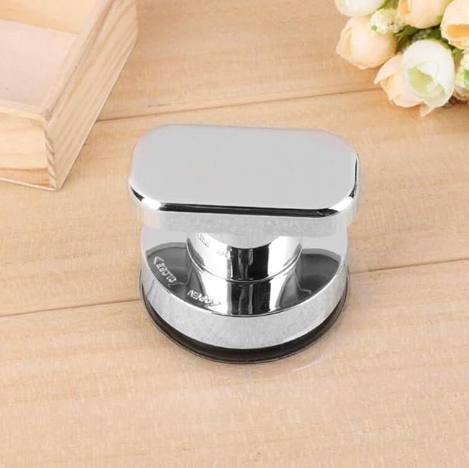 Suction Cup Door Handle, Glass Door Handle, Refrigerator, Drawer, Bathroom, Suction Cup armrest, Bathtub Shower Handle, Kitchen Drawer Cabinet Handle (Small Silver)