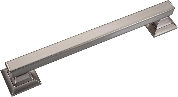 Joyrain Stainless Steel Square Grab Bar - ADA Compliant 500lb Weight Limit, 16/24/32 Inch Bathroom Safety Rail for Seniors & Disabled (Brushed Stainless Teel, 16 inch)
