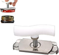 Jar Opener for Weak Hands, Adjustable Stainless Steel Jar Opener with Non-Slip Grip, Bottle Opener Lid Remover Kitchen Tool for Seniors Arthritis and Everyday Use (1, White)