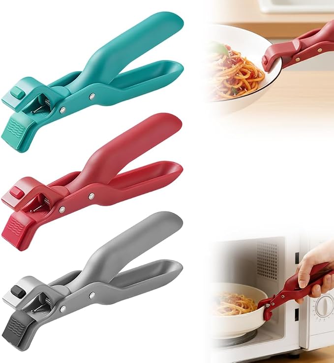 3 PCS Hot Plate Grippers, 2026 Upgraded Multi Purpose Hot Plate Gripper, Anti-Scald Bowl Dish Grippers for Kitchen