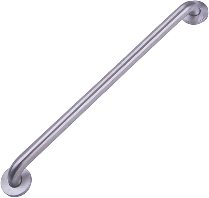 Amazon Basics Bathroom Handicap Safety Grab Bar, 42 Inch Length, 1.25 Inch Diameter, 500LBs Capacity, ADA Compliant, Stainless Steel
