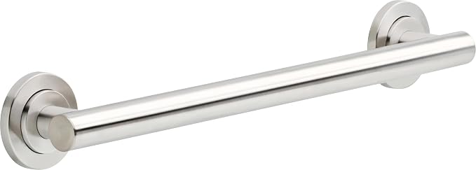 Franklin Brass Voisin (1-Pack) 18' ADA Grab Bar Bathtub Handle Safety Grip in Stainless Steel 1-1/4' diameter Wall Mount Shower Handicap VOI5918-SS
