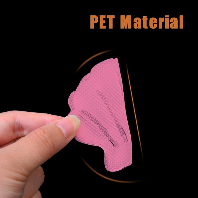 Secopad Non-Slip Bathtub Stickers, 24 PCS Shell Safety Bathroom Tubs Showers Treads Adhesive Decals Scraper (Pink)