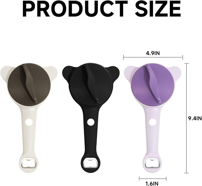 2026 New 4-in-1 Jar Opener, Adjustable Jar Opener for Seniors (Brown)