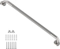 Brushed Nickel Shower Grab Bar w/Anti-Slip Knurled Grip 36 Inch, Zepolu Stainless Steel Bathroom Grab Bars, Safety Bar Balanced Handrail, Handicap Injury Elderly Senior Assist Support Shower Handle
