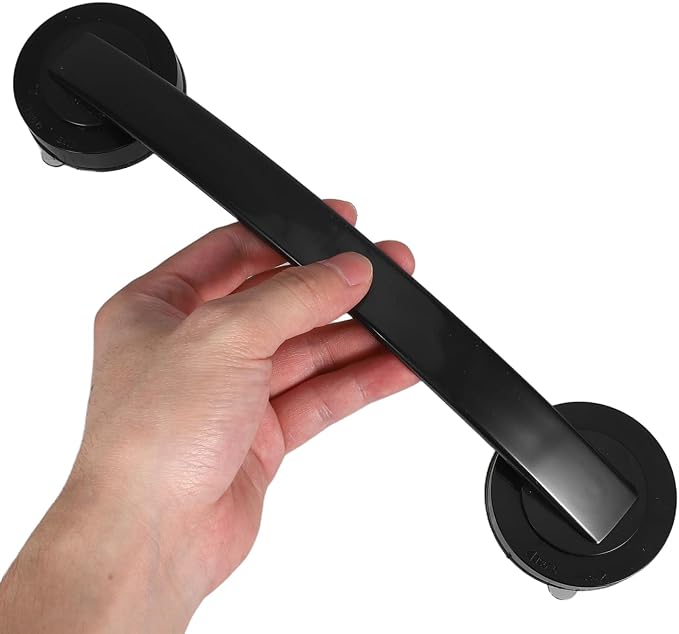 Outanaya Bathroom Safety Grab Bar Handle for Seniors Non Skid Suction Grip for Bathtubs Showers Durable Material Easy Installation for Elderly Disabled Use