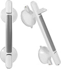 2 Pack Shower Handle, Heavy Duty Suction Cup Grab Bars Handle for Bathtubs and Showers, Bathroom Safety Bars Removable No Drilling Required for Seniors, Elderly, Handicap, 12 inch White