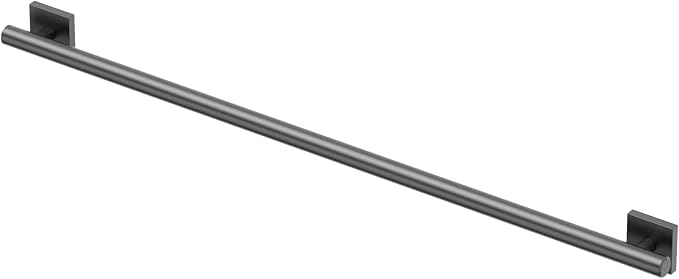 Gatco 948MX Elevate 42" L Grab Bar, Matte Black/ADA Compliant Stainless Steel Safety Grab Bar for Bathroom