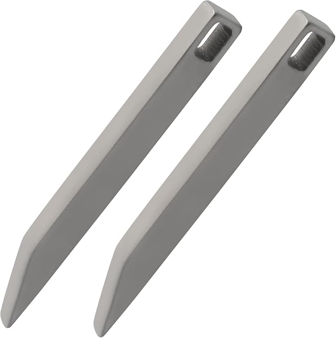 2 Pcs Titanium Pry Bar, EDC Keychain Prybar, Bottle Opener, Box Opener, Screwdriver and Multi-purpose tools