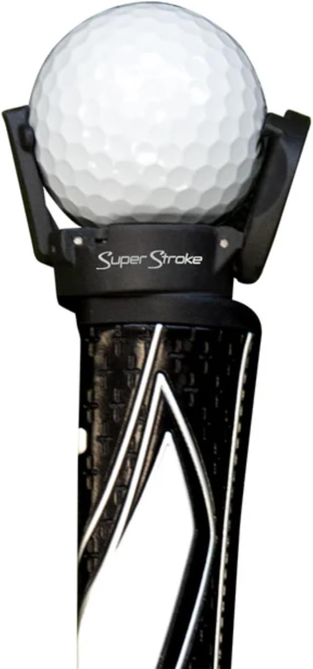 SuperStroke Golf Ball Pick Up Tool, Effortless Integration with Your Grip Setup, Built to Withstand Frequent On-Course use, Black