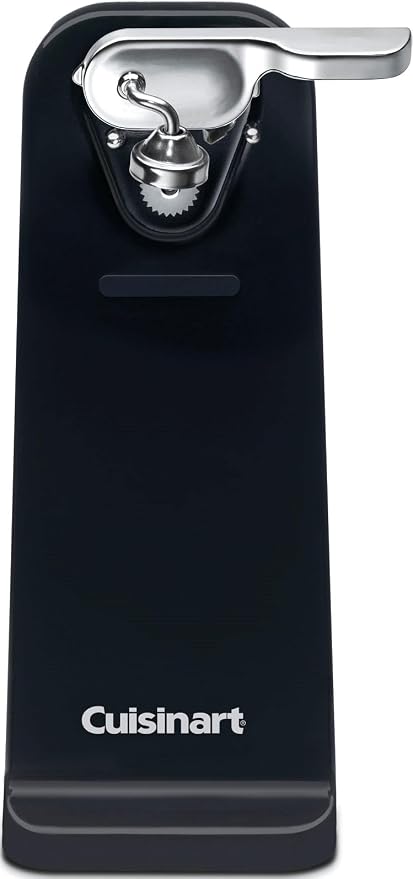 Cuisinart Can Opener with One-Touch Operation, Electric Can Opener for Kitchen Including Magnetic Lid Holder, Automatic Can Opener with Easy Clean Design and Nonslip Base, Black, CCO-50BKN