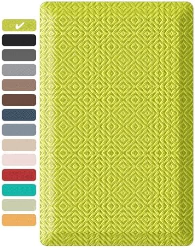 Ophanie Kitchen mats for Floor, 3/4 inch Thick, Kitchen Rugs, 20''x39'' Anti Fatigue Standing Cushioned Mat, Waterproof,Comfort Ergonomic mat for Office, Home, Sink, Green Non-Slip Bottom