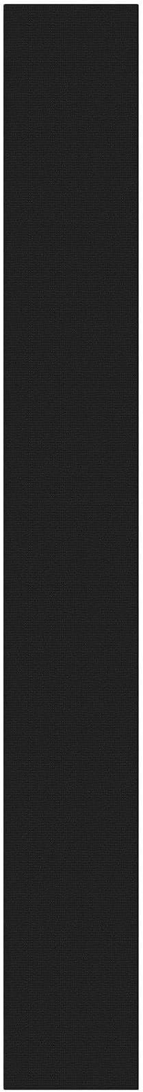 KOZYFLY Black 2x16 Runners Rugs for Hallway, Extra Long Washable Runner Rug, Woven Non Slip Kitchen Runner, Cotton Entryway Rug, Floor Carpet for Entry, Aisle, Hall, Black/Dark Grey