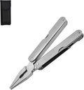 Multifunctional Folding Pliers, Practical and Portable, Screwdriver, Can Opener, Scale, File, Multi-Tool Combination (Silver)
