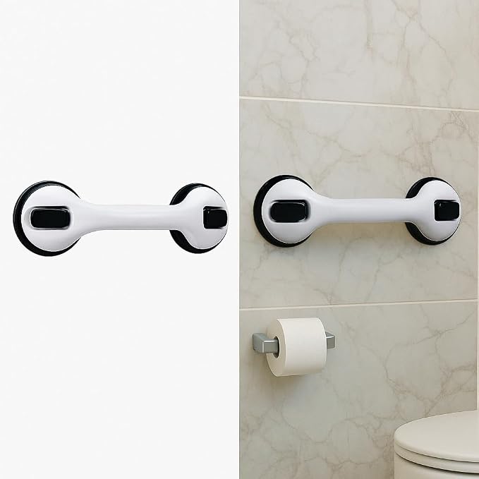 2 Pack Grab Bars for Bathtubs and Showers, Shower Handles for Elderly Seniors bar Bars Safety Elderly Suction 500 lbs Cup and Walls bathtubs Handicap He