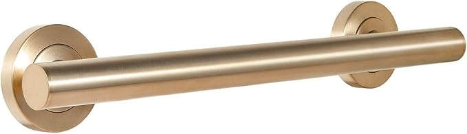 Lava Odoro Shower Grab Bar, Modern Stainless Steel Handicap Grab Bar for Bathtubs and Showers, Shower Safety Bar for Seniors Disabled, ADA-Compliant (Champagne Gold, 12 Inch)