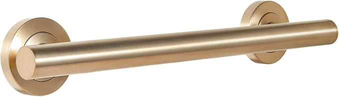 Lava Odoro Shower Grab Bar, Modern Stainless Steel Handicap Grab Bar for Bathtubs and Showers, Shower Safety Bar for Seniors Disabled, ADA-Compliant (Champagne Gold, 24 Inch)
