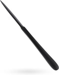 9" Black Metal Letter Opener with Minimalist Design, Safe Double Edge Blades, Anti-Fingerprint Long Handle, Mail Opener Paper Knife Tool Envelope Opener
