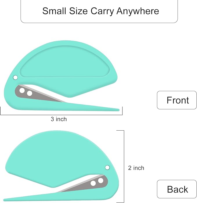 3 Pack Letter Opener Envelope Slitter – Envelope Opener with Safety Concealed Sharp Blade Neatly Opened Without Damage.Mail Opener for Women Men,Office Worker,Graduate Students,Home,Office,Postal