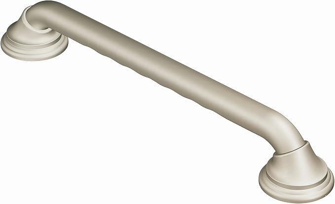 Moen Brushed Nickel 16-Inch & 24-Inch Bathroom Safety Designer Shower Grab Bars