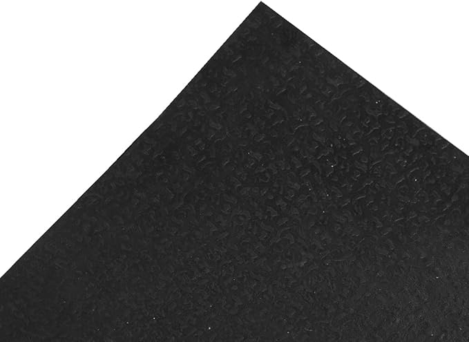 Ottomanson Waterproof Rubber Outdoor Doormat – Heavy-Duty Non-Slip Rubber Floor Mat with Ridge Scraper Pattern, All-Weather Front Door Entry Mat for Mud & Dirt Control – 24" x 36", Black