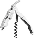 CORKAS Wine Key - Professional Handcrafted Heavy Duty Waiter Corkscrew, Compact Wine Opener with Double Hinged, Foil Cutter and Bottle Opener, Gifts for Servers, Sommelier, Bartenders - White