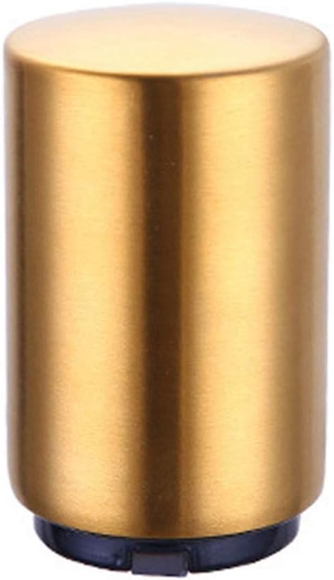 AKOAK 1 Pack Creative Stainless Steel Push-type Beer/Wine Bottle Opener Bar Household Automatic Convenient Cap Opener - Easy to Open a Variety of Bottles,Gold