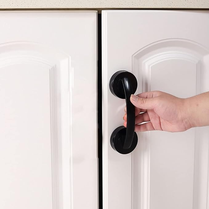 KAFENDA Strong Suction Cup Handle is Suitable for Glass Doors and Windows, as Well as cabinets. It Features a Seamless Installation, is Washable, and can be reused