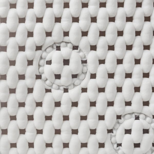 Duck Brand 393477 Softex Bath Mat Slip Resistant, 17 x 36 Inches, White, 2-Pack