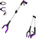 32 inch GrabRunner Heavy Duty(up to 10 lbs) Reacher Grabber Tool with Strong Magnetic (Purple(1Pack))