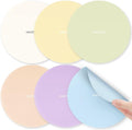 NIHOME Silicone Jar Opener – 6 Inch Large Anti-Slip Grip Pads, Premium 100% Food-Grade Silicone, Stylish Designer Colors, Multi-Purpose Heat-Resistant Mat & Coaster, Set of 6 (Light Candy Colors)