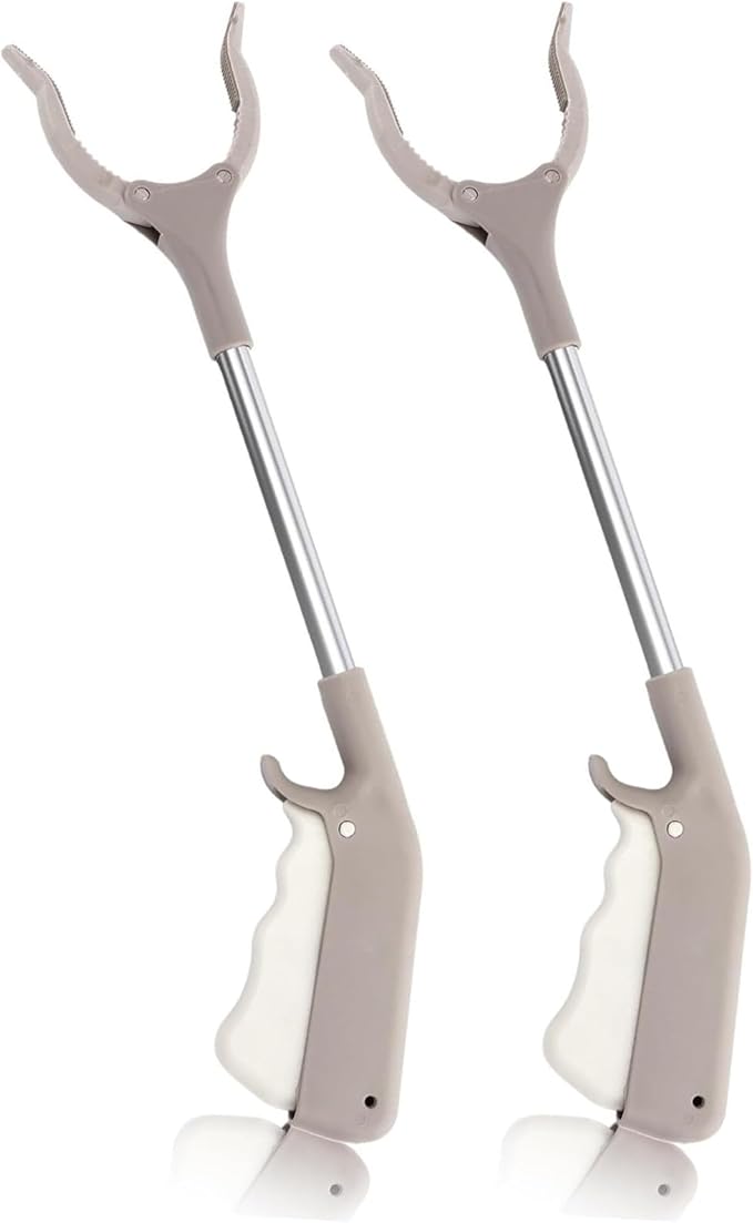 Grabber Tool, 2 Pack Grabber Reacher Tool 16 Inch Trash Litter Picker Grabber Stick for Elderly Kids Senior Reacher Claw Rubbish Tong Arm Extension Grabber