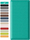 Ophanie Kitchen mats for Floor, 3/4 inch Thick, Kitchen Rugs, 20''x39'' Anti Fatigue Standing Cushioned Mat, Waterproof,Comfort Ergonomic mat for Office, Home, Sink, Teal Non-Slip Bottom