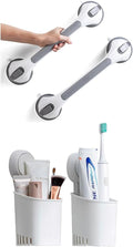 LEVERLOC Shower Grab Bars & Toothbrush Holder