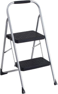 COSCO 2-Step Big Step, Steel Step Stool, Gray