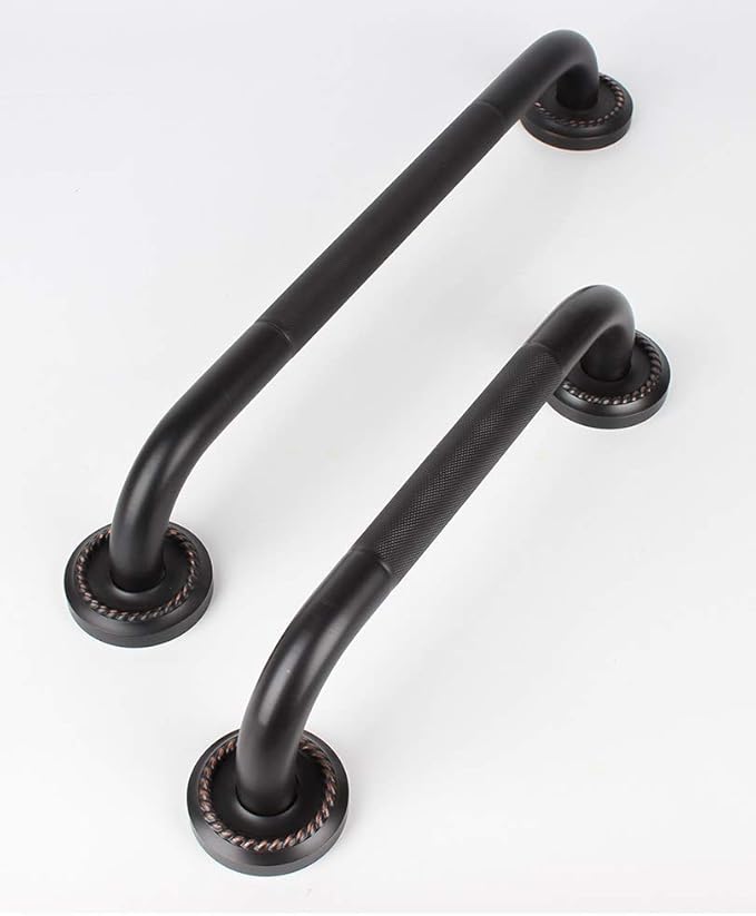 24-Inch Grab Bar Featuring Anti-Slip Handrail, Oil Rubbed Bronze, Bathroom Bathtube Shower Safety Rail
