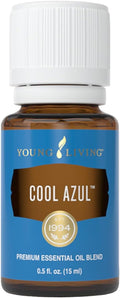 Young Living Cool Azul Essential Oil Blend | 15 ml | Cooling Minty Herbal Aroma for Diffusers, Massage & Aromatherapy | Wintergreen, Peppermint & Sage Botanical Blend | Seed to Seal Quality