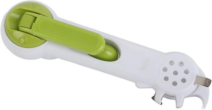 6in1 MultiPurpose Kitchen Opener Set, Jar can and Bottle Opener with Grip Handle Include Corkscrew and Rubber Gripper