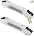 Shower Grab Bar 2 PCS Suction Grab Bars for Bathtubs and Showers, Shower Handle Removable Shower Handrails for Kids, Bathroom Safety Grip Waterproof(White)