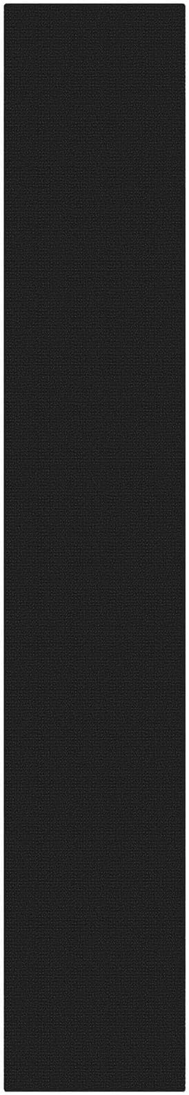 KOZYFLY Black 2x12 Runners Rugs for Hallway, Long Washable Runner Rug, Woven Non Slip Kitchen Runner, Braided Entryway Rug, Floor Carpet for Entry, Aisle, Hall, Black/Dark Grey