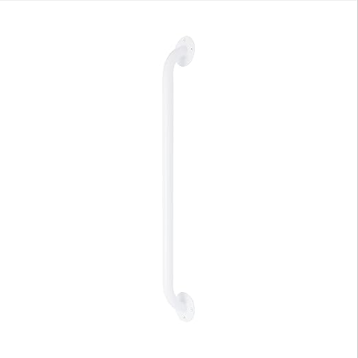 Medline White 24” Grab Bar for Shower & Bathtub, Independence Aid & Ease of Movement — For Elderly, Handicapped or Seniors, 300 lb. Capacity, 1 Bar