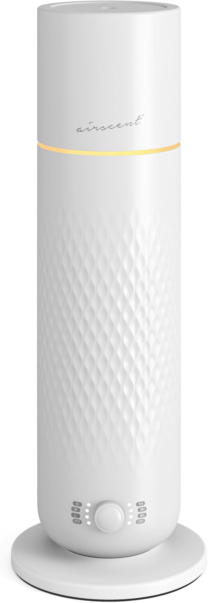 The AirScent Waterless Diffuser - Cold Air Scent Diffuser Oil Machine for Homes Offices Hotels and Spas - Aromatherapy Diffuser for Aesthetic Scenting - White - 4.05 Oz - Fragrance Oil Not Included